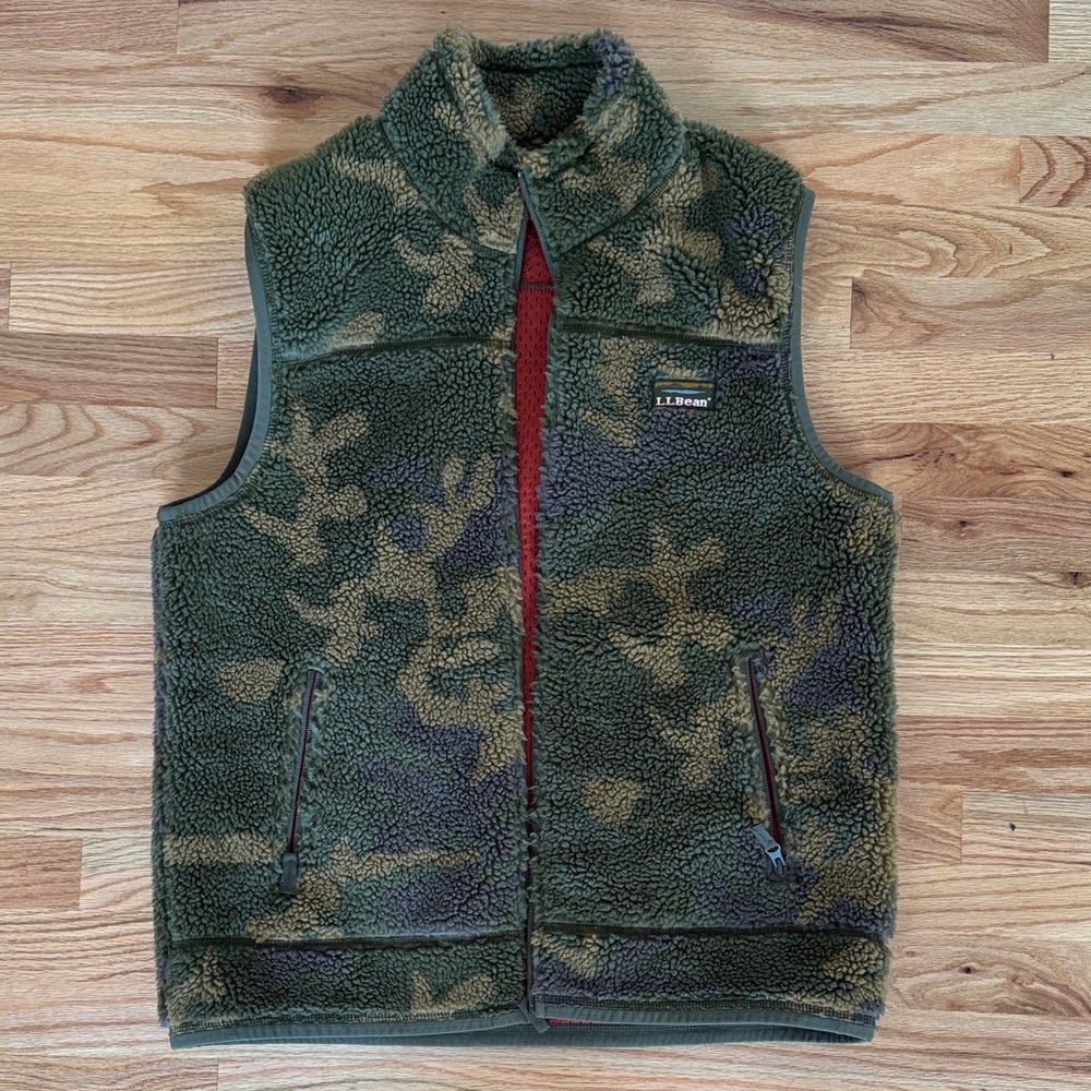 L.L. Bean Camouflage Fleece Vest